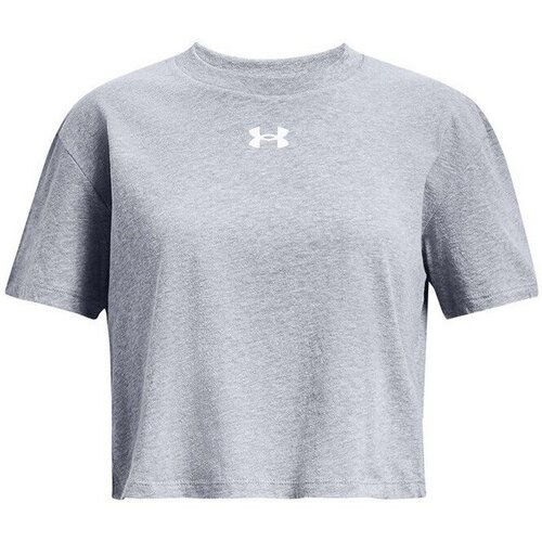 Abbigliamento Unisex bambino T-shirt maniche corte Under Armour T-Shirt M/M Bambino SportSyle Crop Logo Grigio