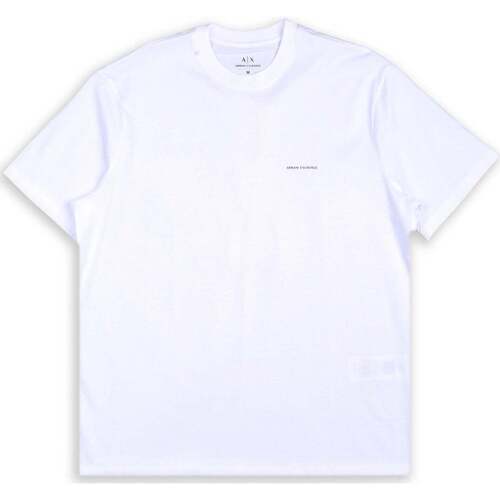 Abbigliamento Uomo T-shirt & Polo Emporio Armani Mini Logo Oversize Cotone Bianco Bianco