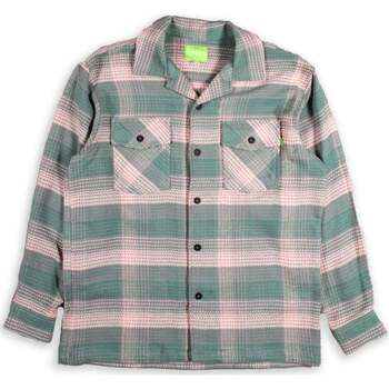 Abbigliamento Uomo Camicie maniche lunghe Huf Smash Flannel Rosa