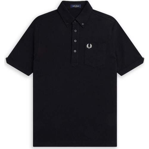 Abbigliamento Uomo T-shirt & Polo Fred Perry Button Down Nero