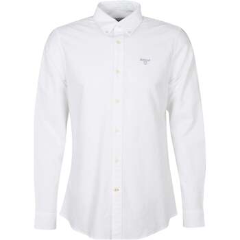 Abbigliamento Uomo Camicie maniche lunghe Barbour Oxford Bianco Bianco