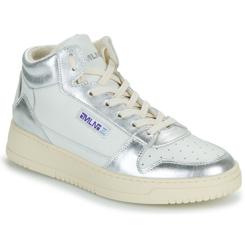 Scarpe Donna Sneakers alte Meline  Bianco / Argento