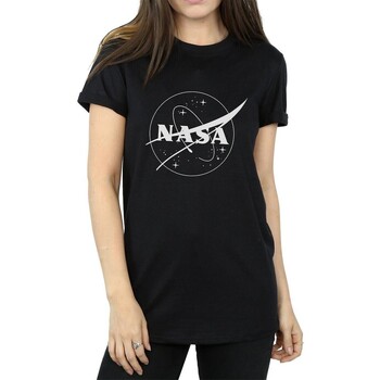 Abbigliamento Donna T-shirts a maniche lunghe Nasa Insignia Nero