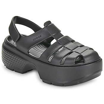 Scarpe Donna Sandali Crocs Stomp Fisherman Sandal Nero