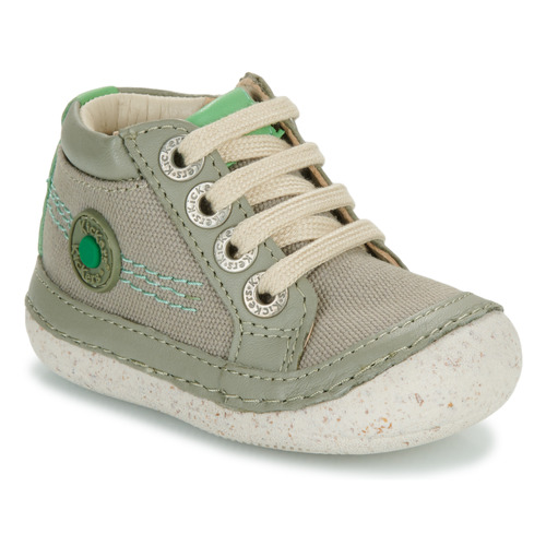 Scarpe Unisex bambino Sneakers alte Kickers SONISTREET Kaki