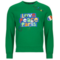 Abbigliamento Uomo Felpe Polo Ralph Lauren SWEATSHIRT WELCOME IN PARIS Verde / Multicolore