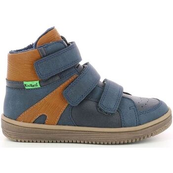 Scarpe Bambino Stivaletti Kickers LOHAN Blu