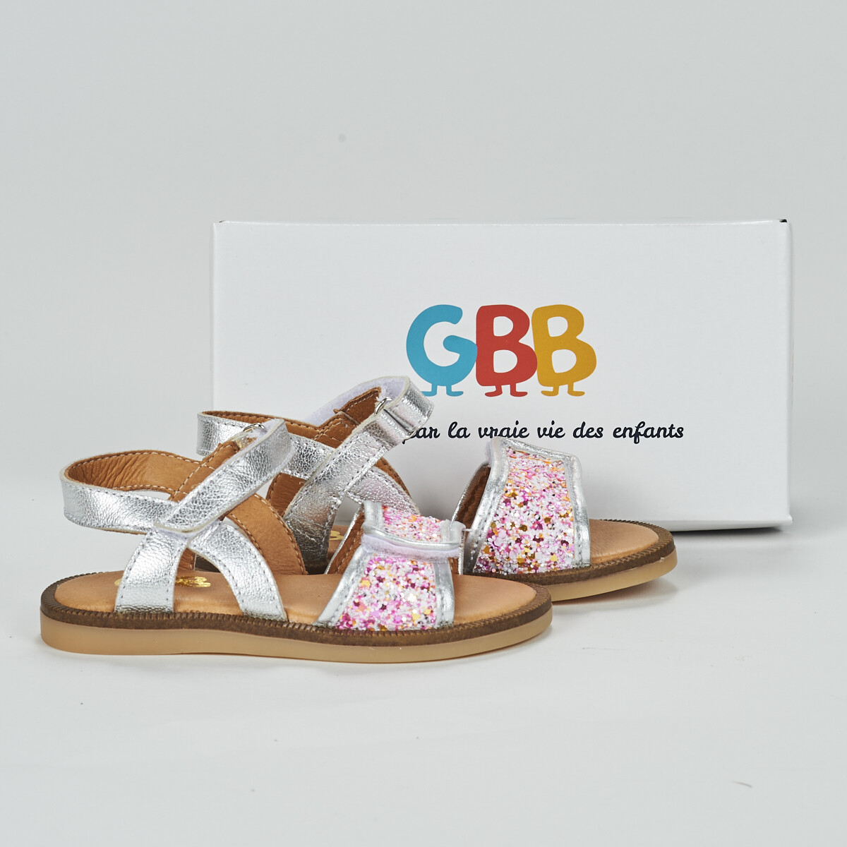 Scarpe Bambina Sandali GBB JOSEPHINE Argento