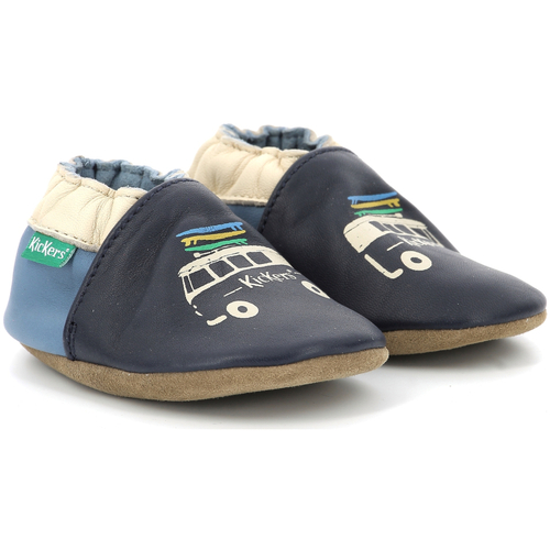 Scarpe Bambino Scarpette neonato Kickers Kickbaby Van Blu