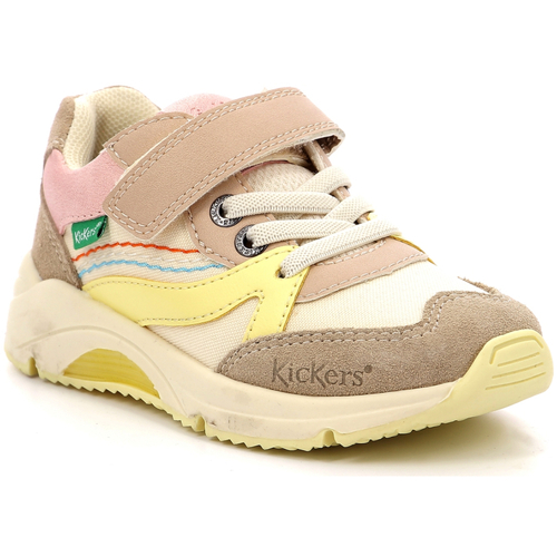 Scarpe Bambina Sneakers basse Kickers Runrun Beige