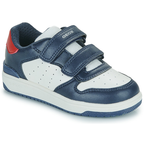 Scarpe Bambino Sneakers basse Geox J WASHIBA BOY Bianco / Marine / Rosso