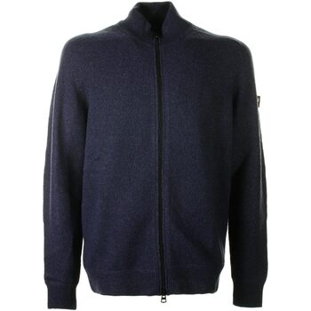 Abbigliamento Uomo Maglioni Peuterey Maglia blu navy con zip Blu