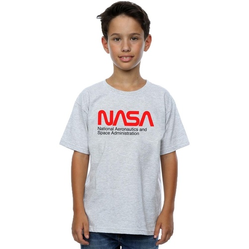 Abbigliamento Bambino T-shirt & Polo Nasa Aeronautics And Space Grigio