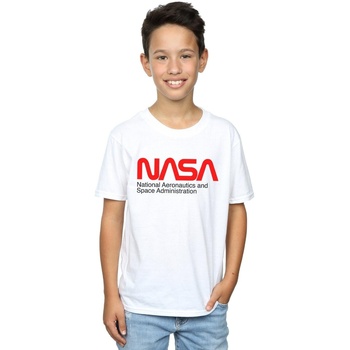 Abbigliamento Bambino T-shirt & Polo Nasa Aeronautics And Space Bianco