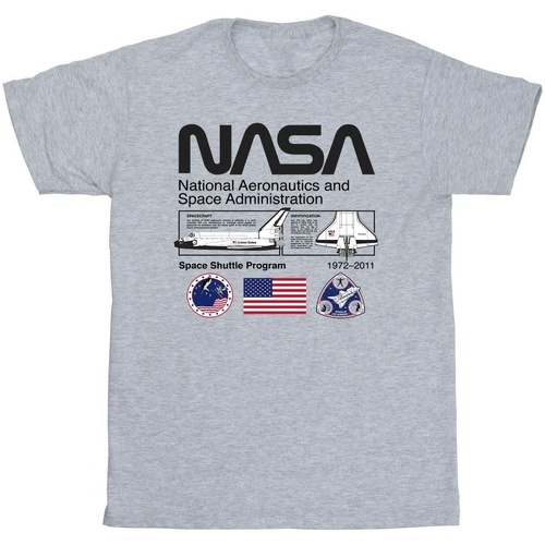 Abbigliamento Bambino T-shirt & Polo Nasa Space Admin Grigio