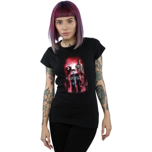 Abbigliamento Donna T-shirts a maniche lunghe Supernatural BI40497 Nero