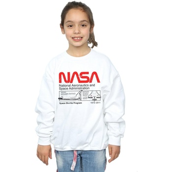 Abbigliamento Bambina Felpe Nasa BI41403 Bianco