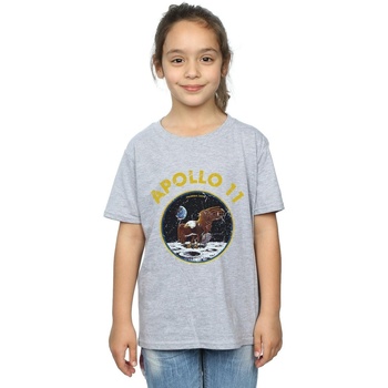 Abbigliamento Bambina T-shirts a maniche lunghe Nasa Apollo 11 Grigio