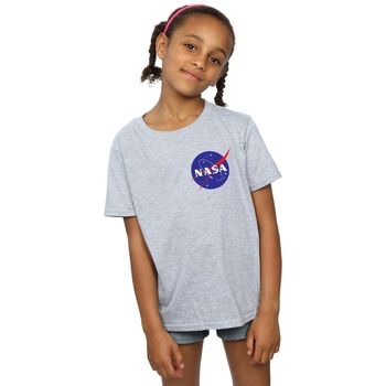 Abbigliamento Bambina T-shirts a maniche lunghe Nasa BI42282 Grigio