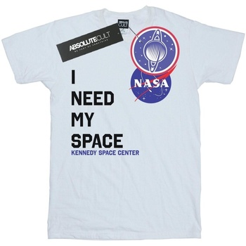 Abbigliamento Bambina T-shirts a maniche lunghe Nasa I Need My Space Bianco