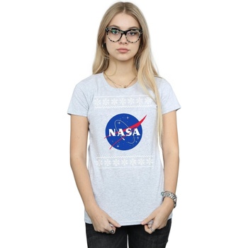 Abbigliamento Donna T-shirts a maniche lunghe Nasa BI44643 Grigio