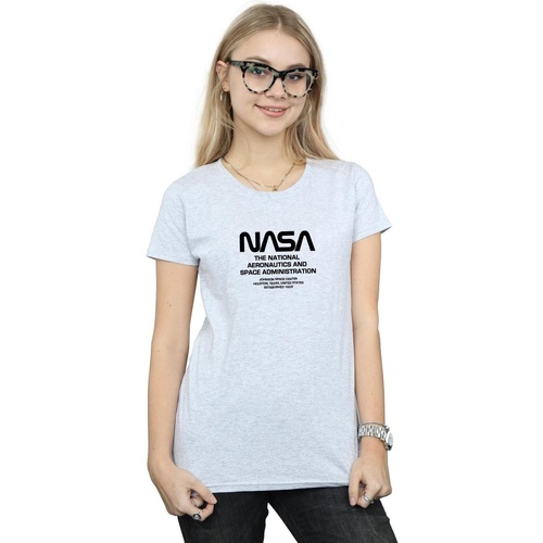 Abbigliamento Donna T-shirts a maniche lunghe Nasa BI44662 Grigio