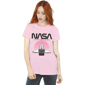 Abbigliamento Donna T-shirts a maniche lunghe Nasa BI47310 Rosso