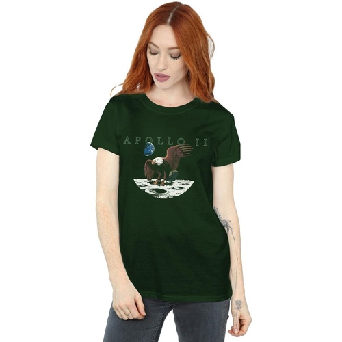 Abbigliamento Donna T-shirts a maniche lunghe Nasa Apollo 11 Verde