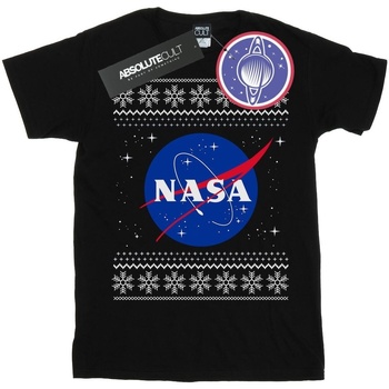 Abbigliamento Uomo T-shirts a maniche lunghe Nasa BI52272 Nero