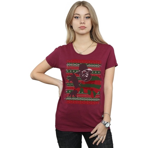 Abbigliamento Donna T-shirts a maniche lunghe A Nightmare On Elm Street BI36064 Multicolore