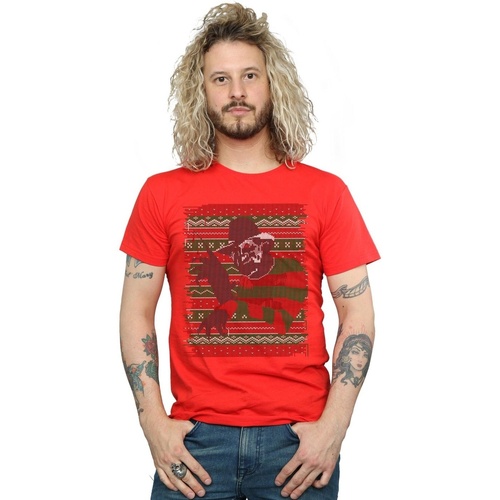 Abbigliamento Uomo T-shirts a maniche lunghe A Nightmare On Elm Street BI43888 Rosso