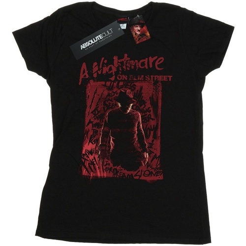 Abbigliamento Donna T-shirts a maniche lunghe A Nightmare On Elm Street BI49800 Nero