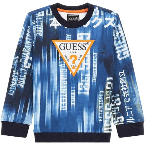 Abbigliamento Bambino Felpe Guess LS ACTIVE TOP Blu