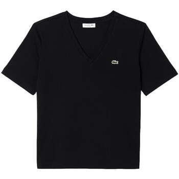 Abbigliamento Donna T-shirt maniche corte Lacoste TF7300 Nero