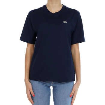 Abbigliamento Donna T-shirt maniche corte Lacoste TF7215 Blu