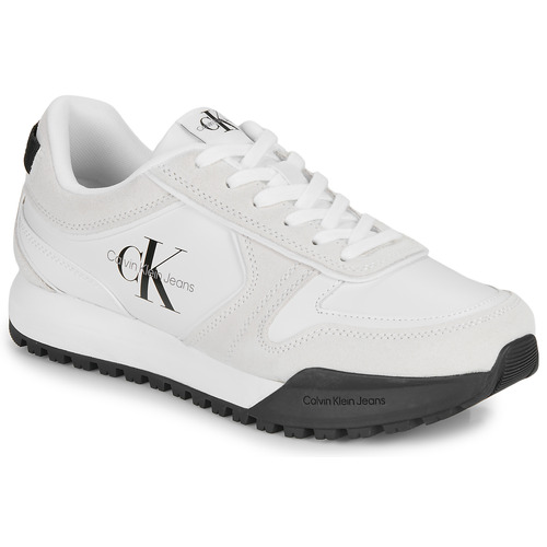 Scarpe Uomo Sneakers basse Calvin Klein Jeans TOOTHY RUNNER IRREGULARLINES Bianco