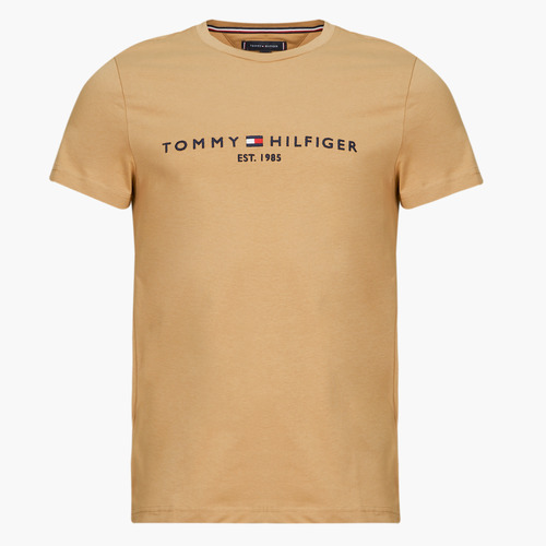 Abbigliamento Uomo T-shirt maniche corte Tommy Hilfiger LOGO TEE Beige