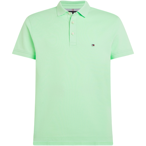 Abbigliamento Uomo Polo maniche corte Tommy Hilfiger Polo a maniche corte menta con logo 