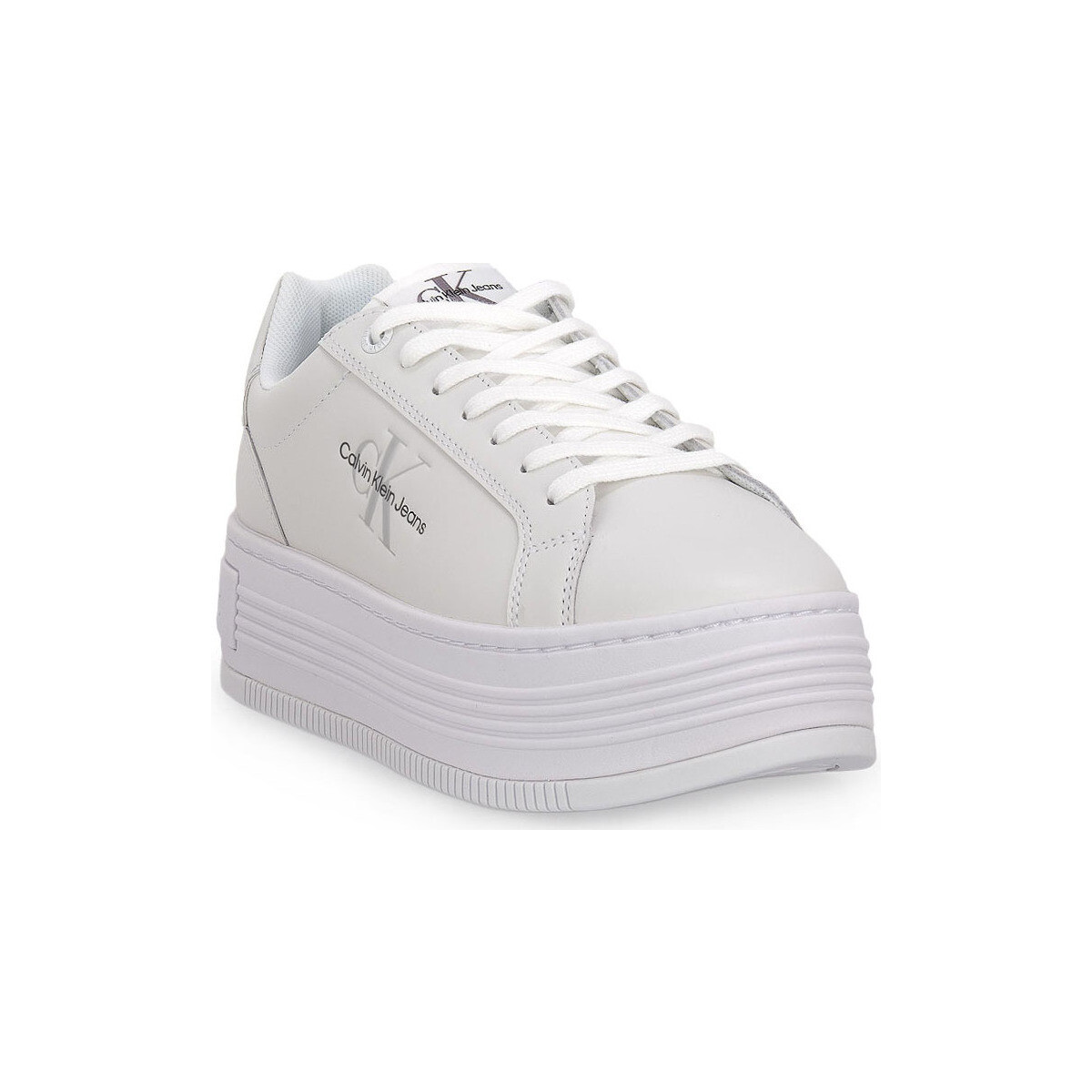 Scarpe Donna Sneakers Calvin Klein Jeans 01V BOLD PLATFORM Bianco