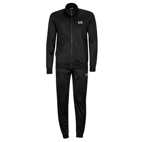 Abbigliamento Uomo Tuta Emporio Armani EA7 TRAIN CORE ID M T-SUIT TT FZ CH PL Nero / Bianco