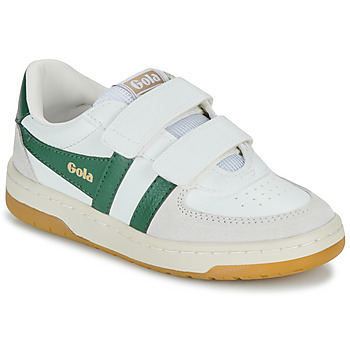 Scarpe Unisex bambino Sneakers basse Gola Hawk Strap Bianco / Verde