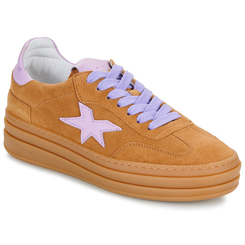 Scarpe Donna Sneakers basse Meline  Camel / Viola