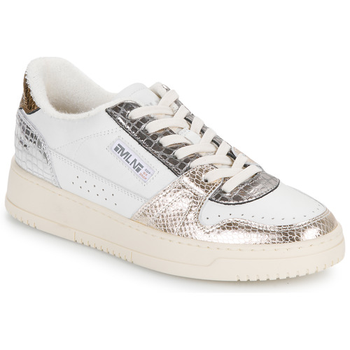 Scarpe Donna Sneakers basse Meline  Bianco / Oro / Argento