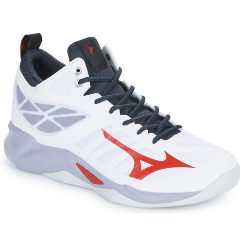 Scarpe Uomo Sport Indoor Mizuno WAVE DIMENSION MID Bianco / Rosso