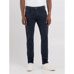 Abbigliamento Uomo Pantaloni Replay M914Y.8366197 - AMBASS-010 -  10.5 OZ HYPERFLEX STR. Blu