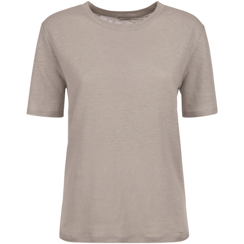 Abbigliamento Donna T-shirt & Polo Kangra T-shirt grigia in lino Grigio