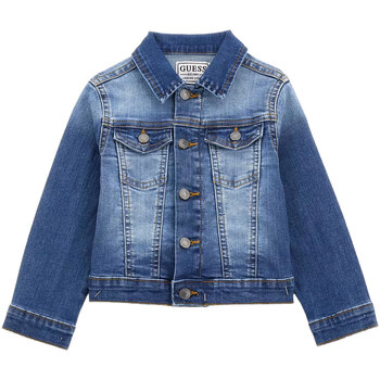 Abbigliamento Bambino Giacche in jeans Guess STRETCH DENIM JACKET Blu