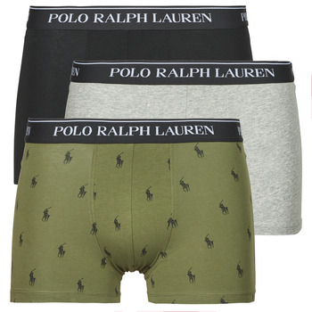 Biancheria Intima Uomo Boxer Polo Ralph Lauren CLSSIC TRUNK-3 PACK-TRUNK Nero / Kaki / Grigio