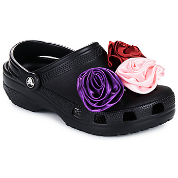 Scarpe Donna Zoccoli Crocs Classic Rosette Clog Nero