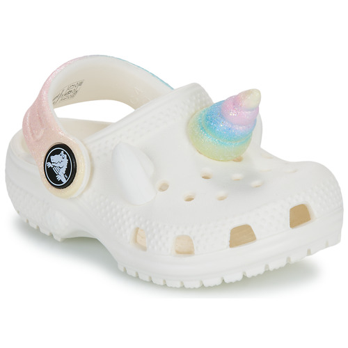 Scarpe Bambina Zoccoli Crocs Classic IAM Rainbow UnicornCgT Beige / Multicolore